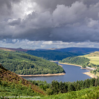 Buy canvas prints of Storm clouds Gathering Over Ladybower Reservoir  by Craig Yates