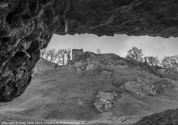 Peveril Castle Cave Dale Peak District Picture Board by Craig Yates