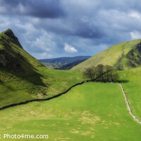 Buy canvas prints of Parkhouse and Chrome Hill Peak District Panoramic. by Craig Yates