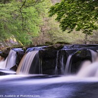 Buy canvas prints of Yorkshire Bridge Waterfall Peak District by Craig Yates