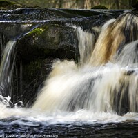 Buy canvas prints of Yorkshire Bridge Waterfall Peak District by Craig Yates