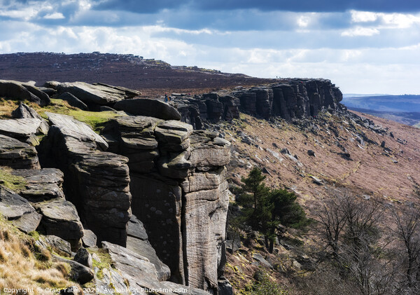 Stanage Edge Peak District. Picture Board by Craig Yates