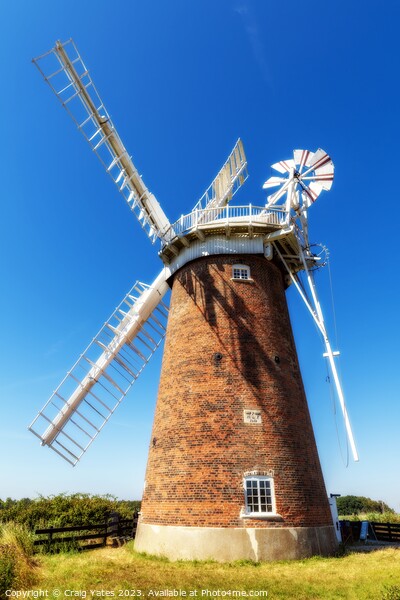 Horsey Wind pump Norfolk Picture Board by Craig Yates