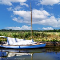 Buy canvas prints of Norfolk Broads Boat by Craig Yates