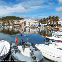Buy canvas prints of Fornells Fishing Village Menorca Spain. by Craig Yates
