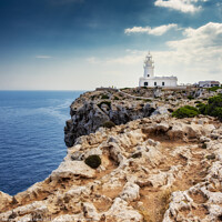 Buy canvas prints of Cape Cavalleria Lighthouse Menorca by Craig Yates