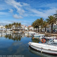 Buy canvas prints of Fornells Fishing Village Menorca Spain. by Craig Yates