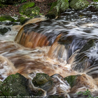 Buy canvas prints of Padley Gorge Waterfall Rapids by Craig Yates