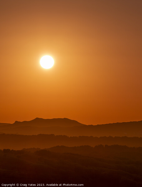 Menorca Setting Sun Spain. Picture Board by Craig Yates