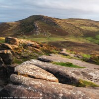 Buy canvas prints of The Roaches and Hen Cloud, Early Morning Light. by Craig Yates
