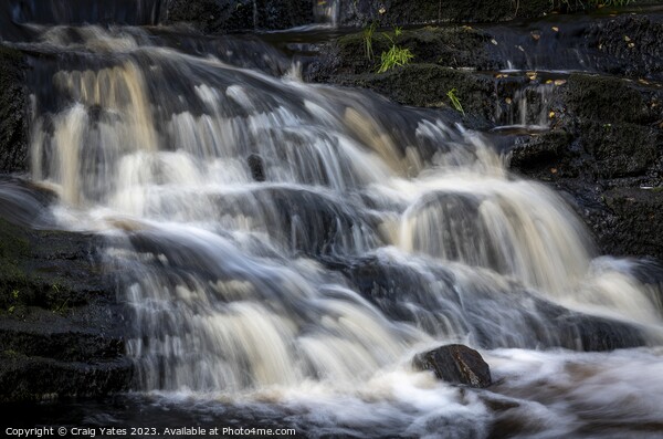 Saukin Ridge Waterfall Peak District Picture Board by Craig Yates