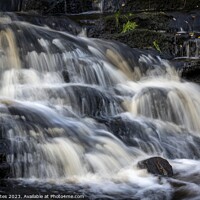 Buy canvas prints of Saukin Ridge Waterfall Peak District by Craig Yates