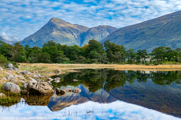 Loch Etive Reflection Scotland. Picture Board by Craig Yates