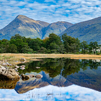 Buy canvas prints of Loch Etive Reflection Scotland. by Craig Yates