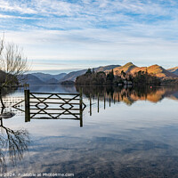 Buy canvas prints of Derwent Water Morning Light on Catbells Reflection by Craig Yates