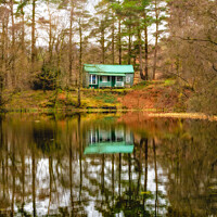 Buy canvas prints of TARN HOWS Scout Hut by Craig Yates