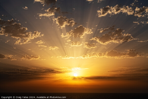 Spectacular Sunrise Menorca Spain. Picture Board by Craig Yates