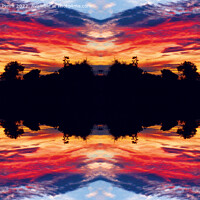 Buy canvas prints of Sunset Flipped Mirrored  by Stephen Pimm