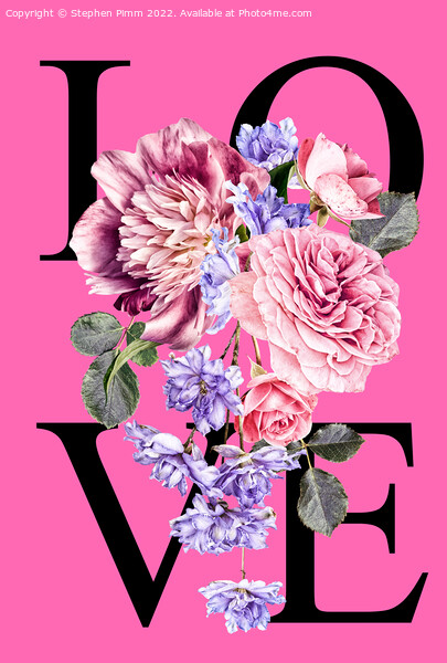 Love Flowers Poster Picture Board by Stephen Pimm