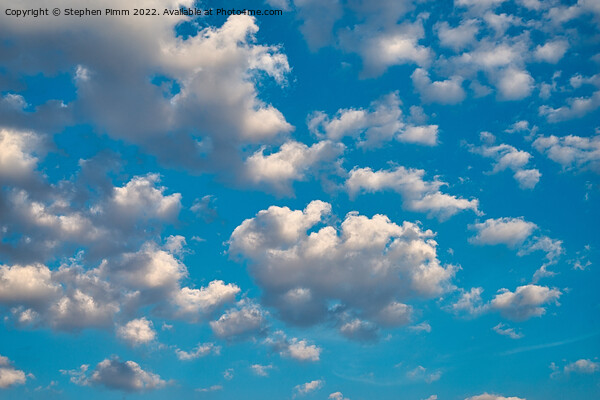 Blue Sky clouds Picture Board by Stephen Pimm