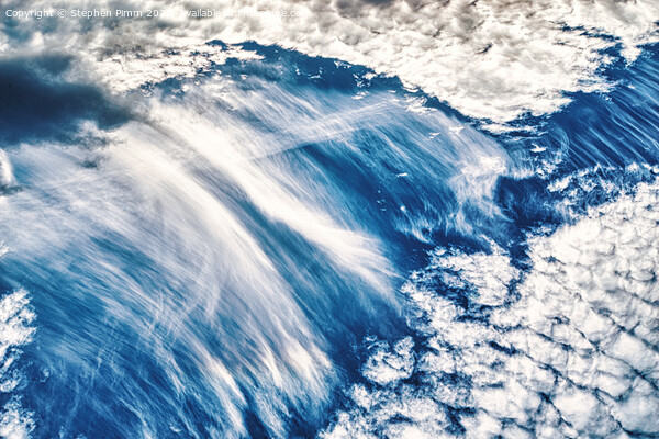 Cotton Clouds River Picture Board by Stephen Pimm