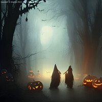 Buy canvas prints of AI Halloween Scene by Stephen Pimm