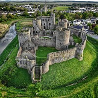 Buy canvas prints of Kidwelly Castle by Glenn Booth