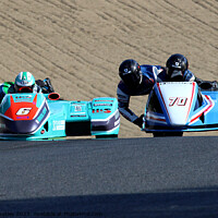Buy canvas prints of Molson Group Sidecars Racing  by Ray Putley