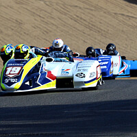 Buy canvas prints of Molson Sidecars Racing by Ray Putley