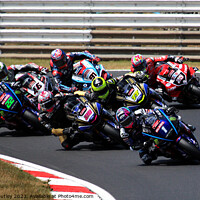 Buy canvas prints of British Superbikes Racing by Ray Putley