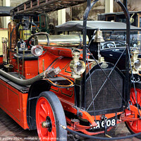 Buy canvas prints of 1907 Gobron Brillie Fire Engine by Ray Putley