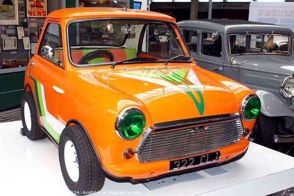 Mini Special on display at the Beaulieu Motor Muse Picture Board by Ray Putley