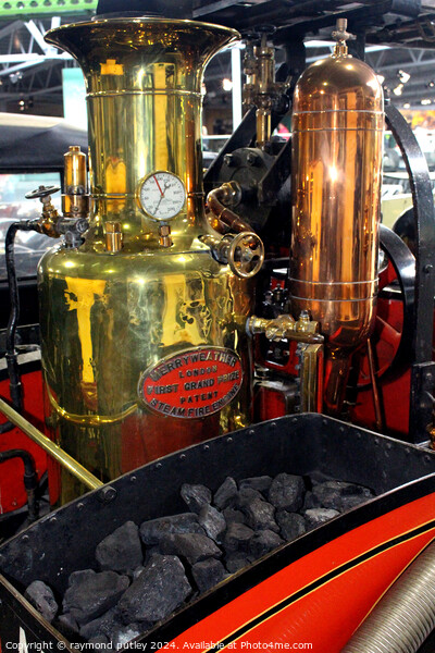 1907 Gobron Brillié Fire Engine Picture Board by Ray Putley