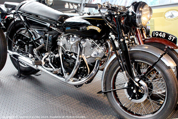 1955 Vincent Black Shadow Series D. Picture Board by Ray Putley