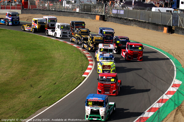 British Truck Racing. Picture Board by Ray Putley