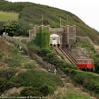 Buy canvas prints of Hastings Seafront - Cliff Railway by Ray Putley
