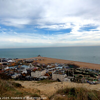 Buy canvas prints of Hastings Seafront - Cliff View by Ray Putley