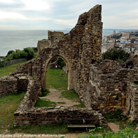 Buy canvas prints of Hastings Castle by Ray Putley