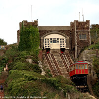 Buy canvas prints of Hastings Seafront - Cliff Railway by Ray Putley