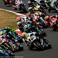 Buy canvas prints of British Superbikes Championship. by Ray Putley