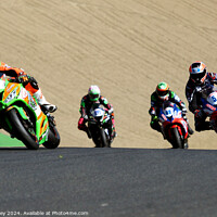 Buy canvas prints of Quattro Group British Supersport British GP2. by Ray Putley