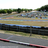 Buy canvas prints of Pits Paddock & Circuit - Brands Hatch  by Ray Putley