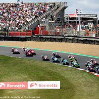 Buy canvas prints of Bennets British Superbike Championship - Brands Hatch 2023 by Ray Putley