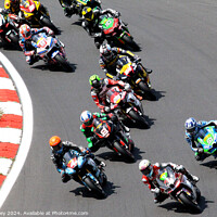 Buy canvas prints of Pirelli National Superstock Championship - Brands Hatch 2023 by Ray Putley