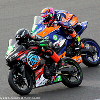 Buy canvas prints of HEL Performance British Supersport Championship with Motocourse- Brands Hatch 2023 by Ray Putley