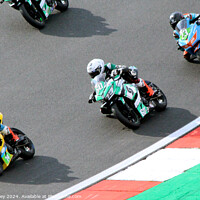 Buy canvas prints of HEL Performance British Supersport Championship with Motocourse- Brands Hatch 2023 by Ray Putley