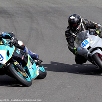 Buy canvas prints of BMCRC Thunderbike Sport & BMCRC SuperTwins by Ray Putley