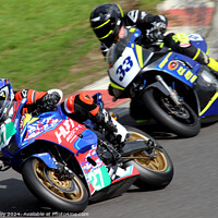 Buy canvas prints of BMCRC Thunderbike Sport & BMCRC SuperTwins by Ray Putley
