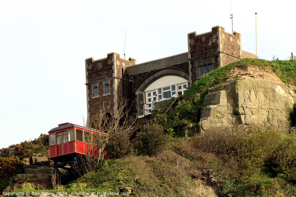 Cliff Railway - Hastings Picture Board by Ray Putley