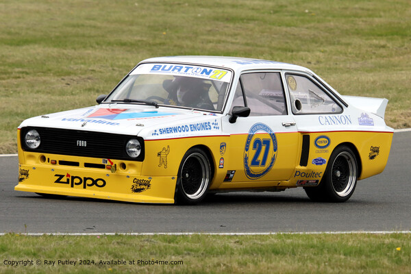 Ford Escort MK2 Racing Picture Board by Ray Putley